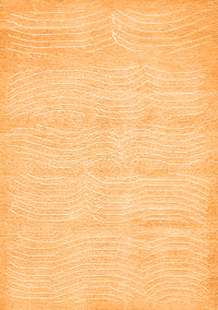 Solid Orange Modern Rug, abs400org