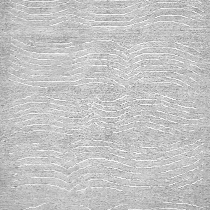 Machine Washable Solid Gray Modern Rug, wshabs400gry