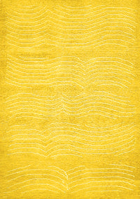 Solid Yellow Modern Rug, abs400yw