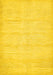 Solid Yellow Modern Rug, abs400yw