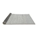 Sideview of Solid Gray Modern Rug, abs400gry