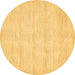 Round Solid Brown Modern Rug, abs400brn