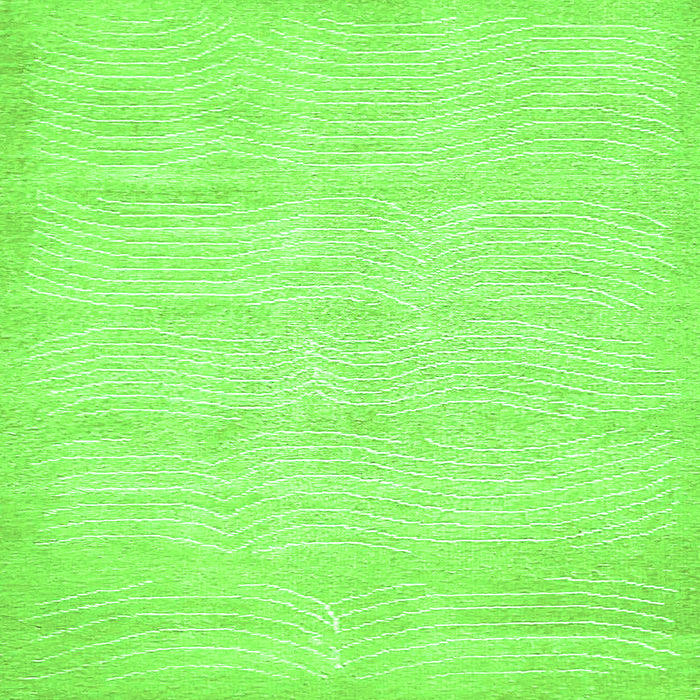 Square Machine Washable Solid Green Modern Area Rugs, wshabs400grn