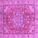 Square Persian Purple Traditional Rug, abs4010pur