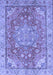 Machine Washable Persian Blue Traditional Rug, wshabs4010blu