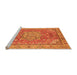 Sideview of Machine Washable Persian Orange Traditional Area Rugs, wshabs4010org