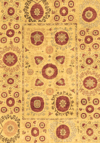 Abstract Brown Modern Rug, abs4011brn