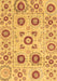 Abstract Brown Modern Rug, abs4011brn