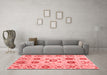 Modern Red Washable Rugs