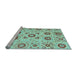 Sideview of Machine Washable Abstract Light Blue Modern Rug, wshabs4011lblu