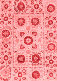 Abstract Red Modern Rug, abs4011red