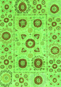 Abstract Green Modern Rug, abs4011grn