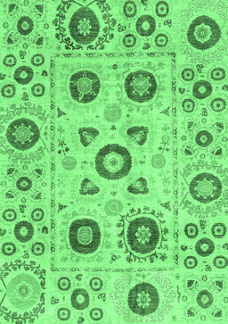 Abstract Emerald Green Modern Rug, abs4011emgrn