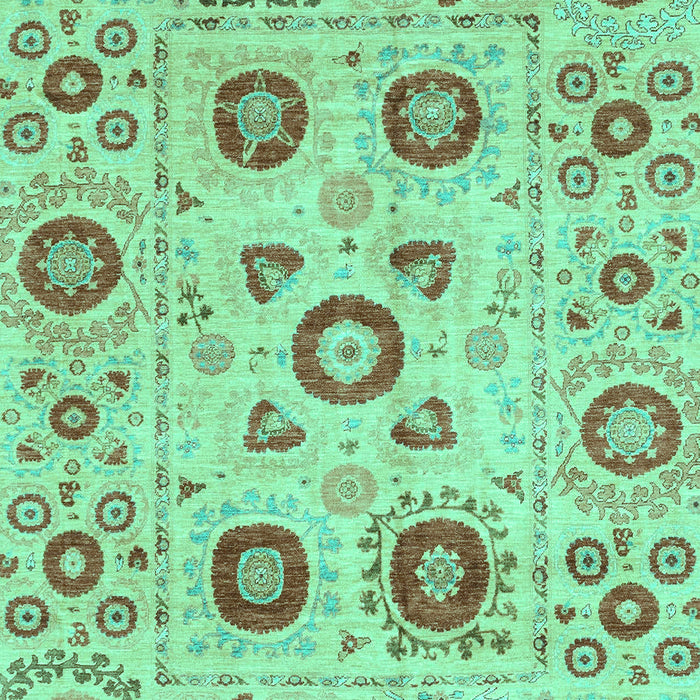 Machine Washable Abstract Turquoise Modern Area Rugs, wshabs4011turq