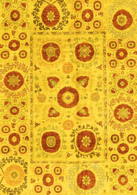 Abstract Yellow Modern Rug, abs4011yw