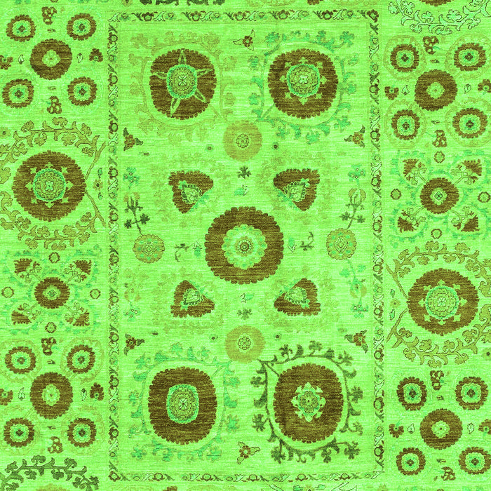 Machine Washable Abstract Green Modern Area Rugs, wshabs4011grn