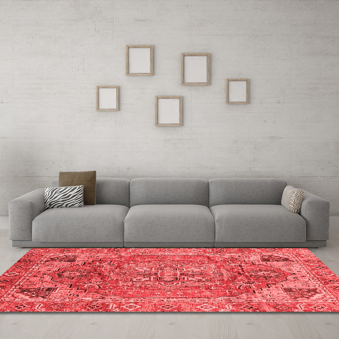 Traditional Red Washable Rugs