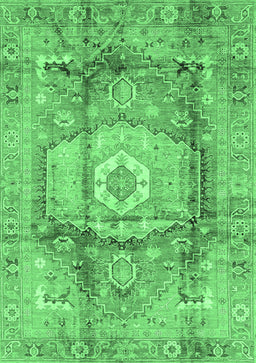Abstract Emerald Green Modern Rug, abs4013emgrn