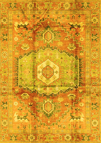 Abstract Yellow Modern Rug, abs4013yw