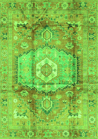 Abstract Green Modern Rug, abs4013grn