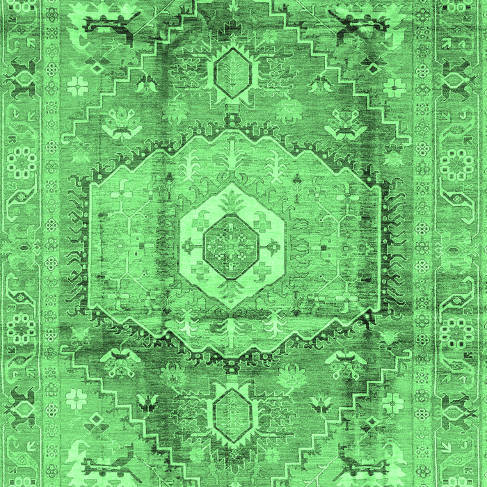 Machine Washable Abstract Emerald Green Modern Area Rugs, wshabs4013emgrn