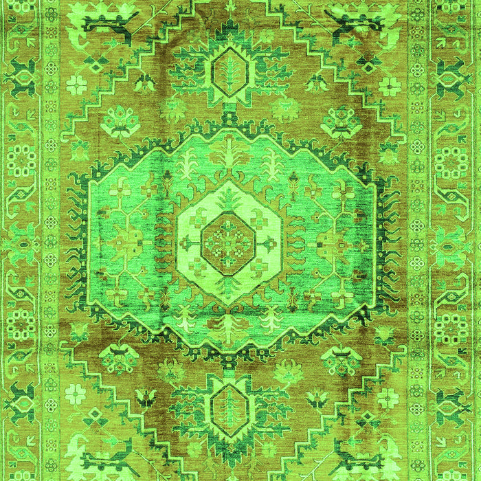 Machine Washable Abstract Green Modern Area Rugs, wshabs4013grn