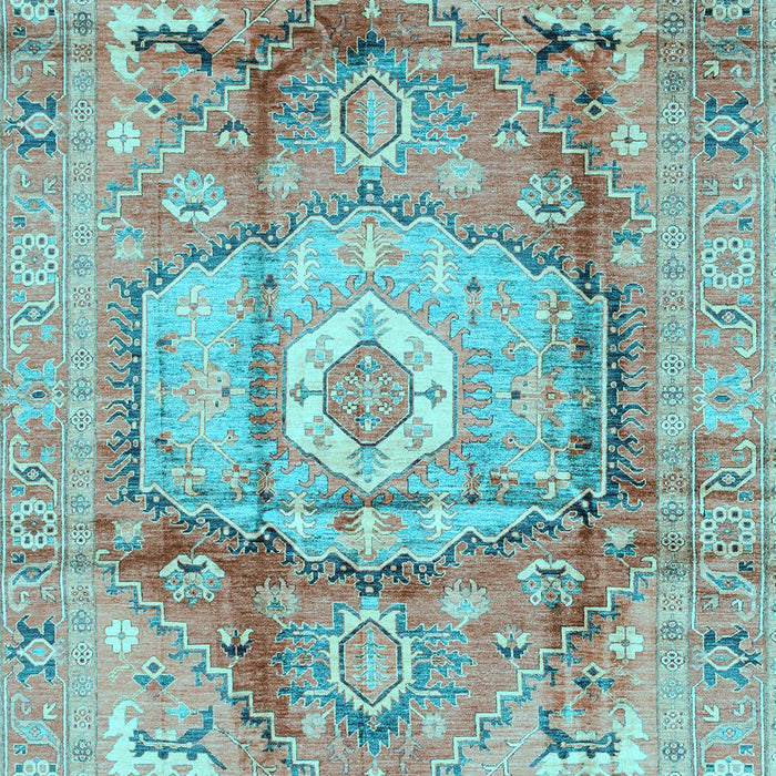 Abstract Light Blue Modern Rug, abs4013lblu
