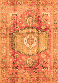 Abstract Orange Modern Rug, abs4013org