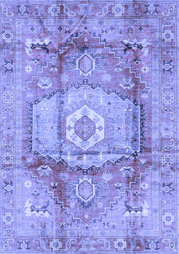 Abstract Blue Modern Rug, abs4013blu