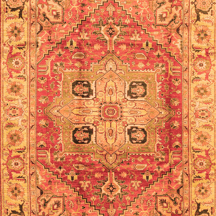 Abstract Orange Modern Rug, abs4014org