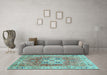 Machine Washable Abstract Light Blue Modern Rug in a Living Room, wshabs4014lblu