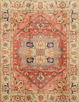 Abstract Red Modern Rug, abs4014