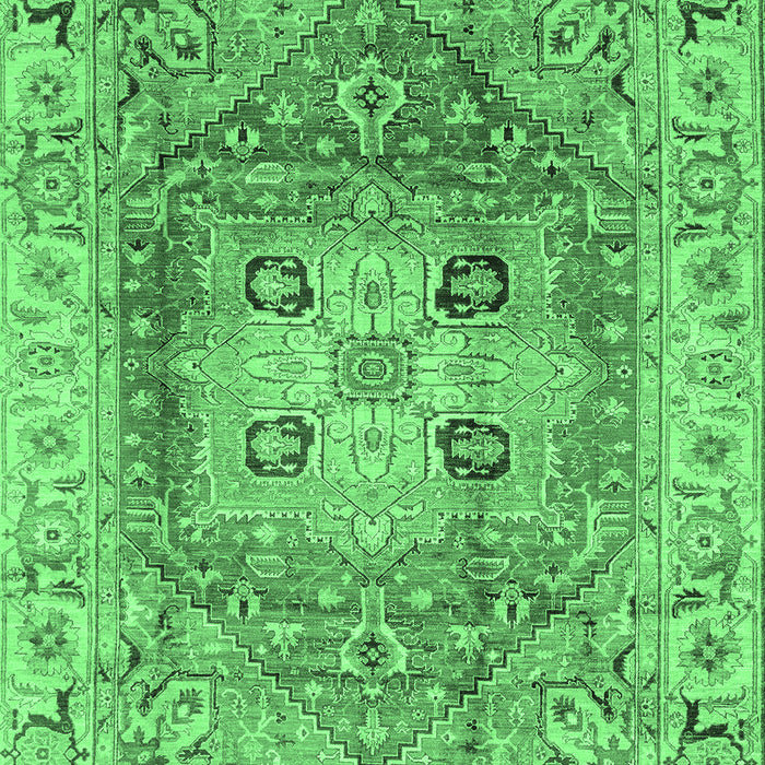 Machine Washable Abstract Emerald Green Modern Area Rugs, wshabs4014emgrn