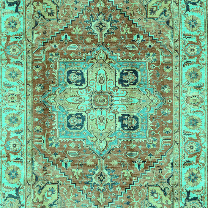 Abstract Turquoise Modern Rug, abs4014turq