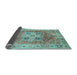 Sideview of Abstract Light Blue Modern Rug, abs4014lblu