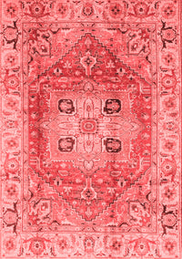 Abstract Red Modern Rug, abs4014red