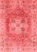 Abstract Red Modern Area Rugs