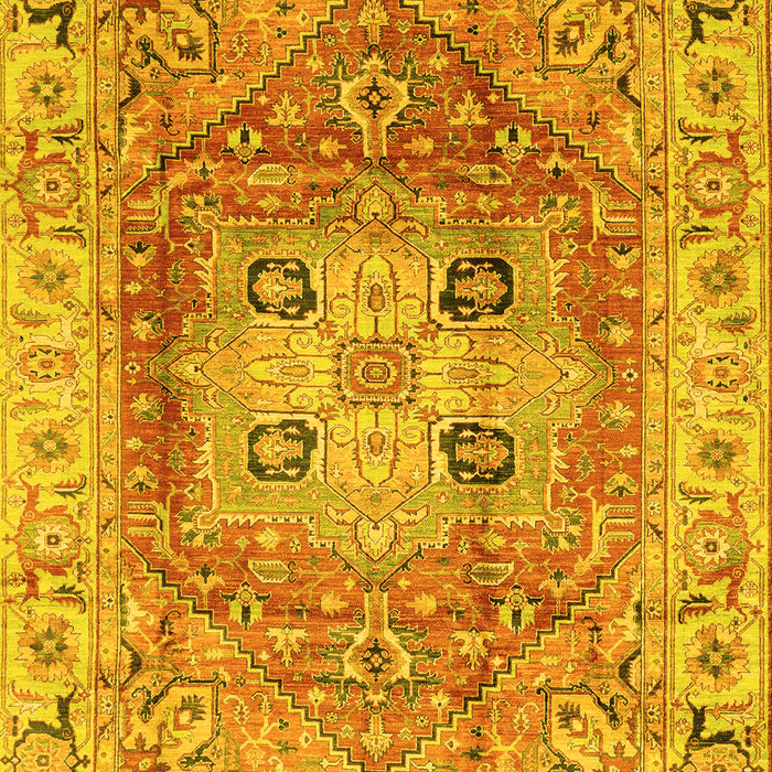 Machine Washable Abstract Yellow Modern Rug, wshabs4014yw