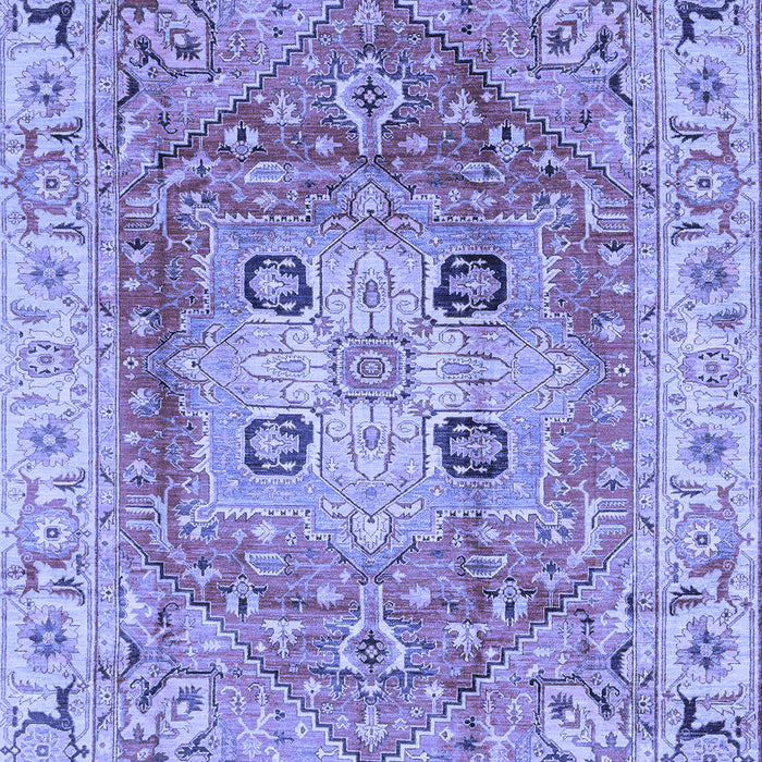 Abstract Blue Modern Rug, abs4014blu