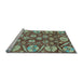 Sideview of Machine Washable Abstract Light Blue Modern Rug, wshabs4015lblu