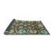 Sideview of Abstract Light Blue Modern Rug, abs4015lblu