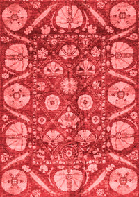 Abstract Red Modern Rug, abs4015red