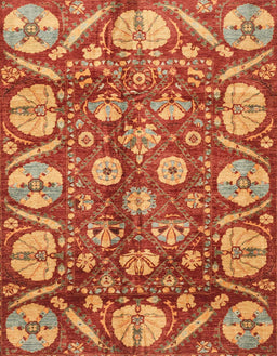Abstract Yellow Modern Rug, abs4015