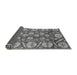 Sideview of Abstract Gray Modern Rug, abs4015gry