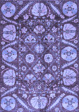 Abstract Blue Modern Rug, abs4015blu