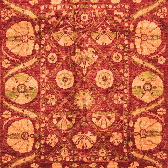 Abstract Orange Modern Rug, abs4015org