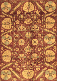 Abstract Brown Modern Rug, abs4015brn