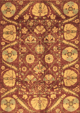 Abstract Brown Modern Rug, abs4015brn