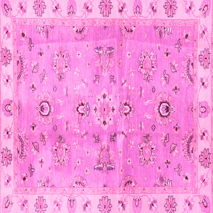 Square Oriental Pink Traditional Rug, abs4016pnk