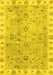 Oriental Yellow Traditional Rug, abs4016yw